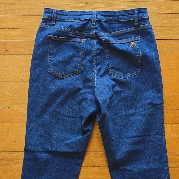 NWOT, Brooks Brothers, Straight Leg Dark Wash Jeans, Women's 10 - Picture 12 of 15